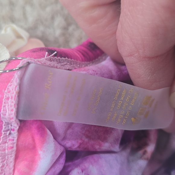 NWT Chloe Rose Revolve Dream On Pink Purple Tie-Dye Bikini Set Size Medium - Picture 3 of 8